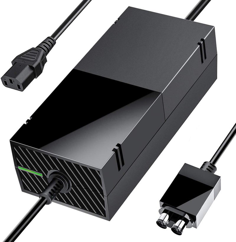 SUMLINK Power Supply Brick for Xbox One, AC Adapter Cable Replacement Kit for Xbox One Console Games, Auto Voltage 100-240V, Black (Brick+2*Cable) - Image 3
